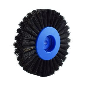 Szczotka na polerkę wł. czarne ekstra sztywne 4 rzędowe proste ø 40mmx80mm