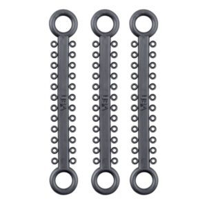 ElastoMax ligatury, bez lateksu, srebrny metalik (1008 szt.)