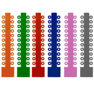 ElastoMax Solo ligatury, bez lateksu, w różnych kolorach (1012 szt.)