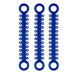 ElastoMax ligatury, bez lateksu, niebieski metalik (1008 szt.)