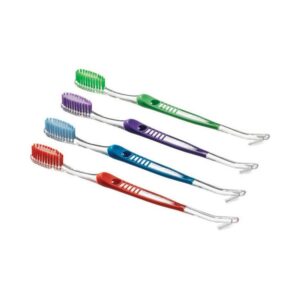 Szczoteczka ortodontyczna V-Trim podwójna niebieska