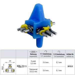 Śruba Bertoniego wielosektorowa 2x 3.5 mm