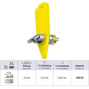 Śruba mikro szkieletowa sekcyjna 11.5 x 3 mm