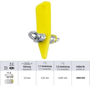 Śruba mikro szkieletowa sekcyjna 11.5 x 3 mm