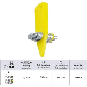 Śruba mikro szkieletowa sekcyjna 10 x 3 mm