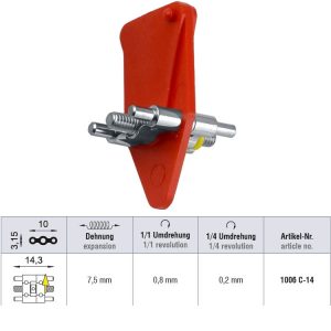 Śruba standard szkieletowa rozszerzająca dla szczęki 10 x 5 mm