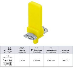 Śruba standard trakcyjna ściągająca do zamykania przestrzeni 14 x 3mm