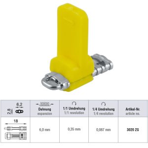 Śruba standard trakcyjna ściągająca do zamykania przestrzeni 18 x 6mm