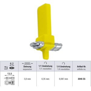 Śruba standard trakcyjna ściągająca do zamykania przestrzeni 13.5 x 3mm