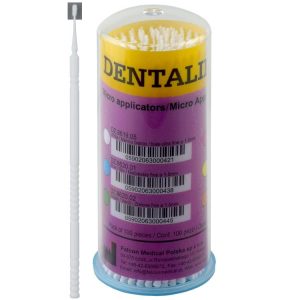 DENTALINE Aplikator mikro z uchwytem biały ultra fine ø 1.0mm (Opak.100 szt.)