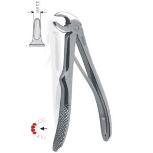 Kleszcze ekstrakcyjne dla dzieci do zębów przednich dolnych fig. 5