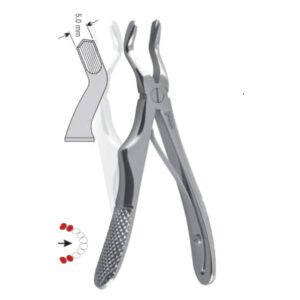 Kleszcze ekstrakcyjne dla dzieci do zębów trzonowych górnych fig. 3