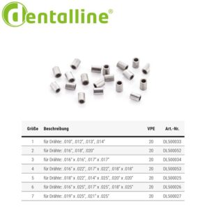 Stopery tytanowe zamknięte na łuki prostokątne (20 szt.)