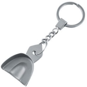 Breloczek metalowy łyżka wyciskowa pełna