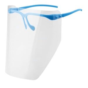 Przyłbica ochronna niebieska + 10 sztuk folii obustronnie antystatycznej