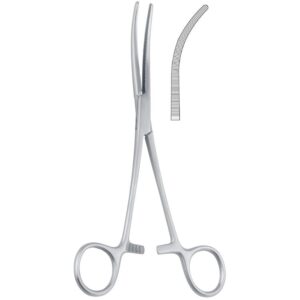 Kleszczyki naczyniowe Rochester-Pean zagięte 145mm