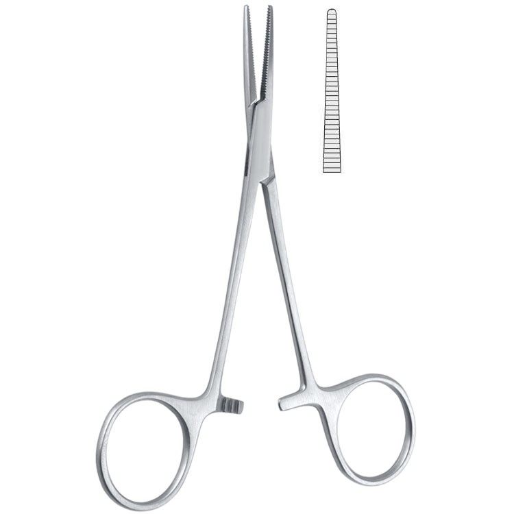 Kleszczyki naczyniowe Halsted Mosquito proste 125mm