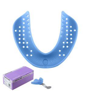 DENTALINE Jednorazowa łyżka wyciskowa do bezzębia dolna roz L fig.4 (25 szt.)