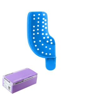 DENTALINE Jednorazowa łyżka wyciskowa jasno niebieska połówkowa górna prawa / dolna lewa fig. 22 (25 szt.)