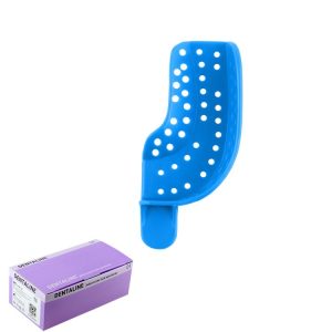 DENTALINE Jednorazowa łyżka wyciskowa jasno niebieska połówkowa górna lewa / dolna prawa fig. 21 (25 szt.)