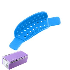 DENTALINE Jednorazowa łyżka wyciskowa jasno niebieska połówkowa fig. 20 (25 szt.)