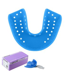 DENTALINE Jednorazowa łyżka wyciskowa jasno niebieska regular dolna roz L fig. 12 (25 szt.)