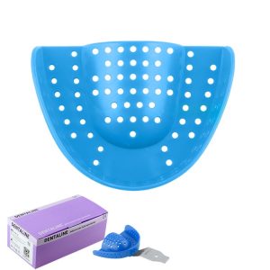 DENTALINE Jednorazowa łyżka wyciskowa jasno niebieska regular górna roz M ig. 13 (25 szt.)