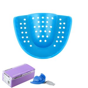 DENTALINE Jednorazowa łyżka wyciskowa jasno niebieska ortodontyczna górna roz M fig.17 (25 szt.)