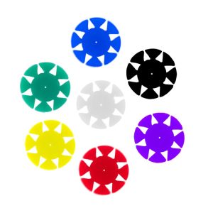 Endostopy silikonowe ze skrzydełkami purpurowe (50 szt.)