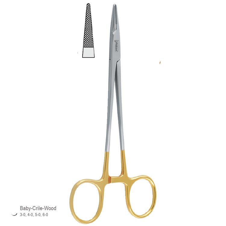 Falcon-Grip Igłotrzymacz Baby-Crile-Wood TC 150mm