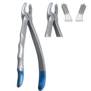 Kleszcze ekstrakcyjne tytanowe anatomiczne do zębów trzonowych górnych lewych fig. 18