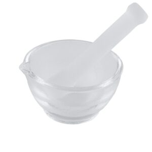 Moździerz i tłuczek szklane (komplet)