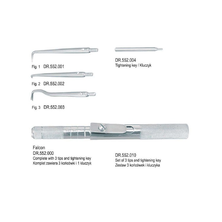 Zbijak do koron trzystopniowy Falcon komplet