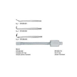 Zestaw końcówek do zbijaka do koron DR.559.000/DR.560.000 3 sztuki