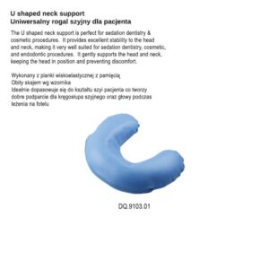 Uniwersalny rogal szyjny dla pacjenta niebieski