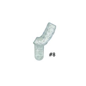 Jednorazowa łyżka wyciskowa przeźroczysta połówkowa lewa góra/prawy dół fig.8