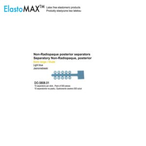 ElastoMax Separatory Non-Radiopaque, bez lateksu, duże, jasnoniebieskie (Opak. 500 szt.)