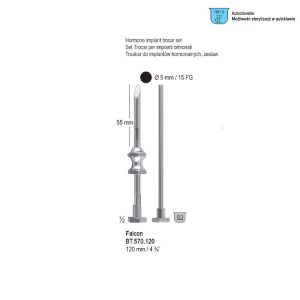 Troakar Falcon do implantów hormonalnych 5.0mm / 15 FG 120mm