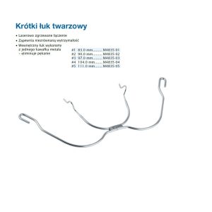 Krótki łuk twarzowy z pętlą 5 111mm