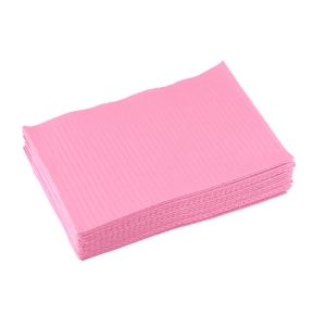 Serwety stomatologiczne składane 33 x 45 cm brudny róż (Opak. 500 szt.)