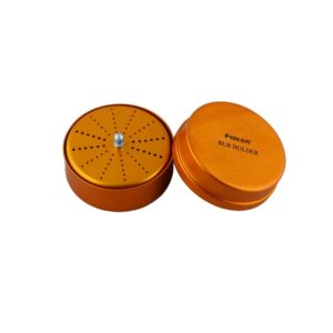 Pojemnik aluminiowy do wierteł złoty na turbiny i kątnice (na 72 szt)