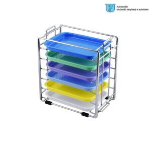 Stojak na tacki plastikowe na 6 tacek roz 280 x 170 x 290mm