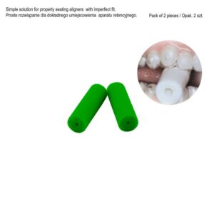 Nagryzacz do elast. aparatów retencyjnych zielony, 2 szt +