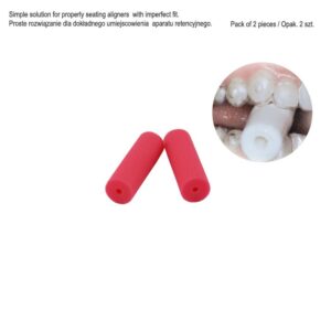 Nagryzacz do elast. aparatów retencyjnych różowy, 2 szt.