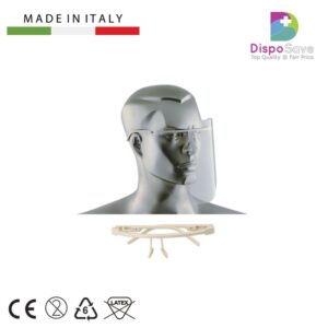 V-1 Przyłbica ochronna z białą oprawką + 12 folii