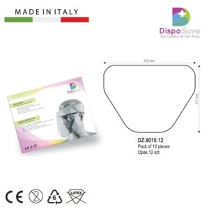 V-1 Folie antystatyczne do przyłbicy ochronnej 250 m poliwęglanowe (opak.12 szt.)