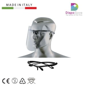 Visor-II Przyłbica ochronna z czarną oprawką + 12 folii