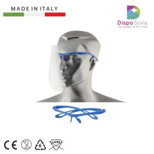 Visor-II Przyłbica ochronna z niebieską oprawką + 12 folii