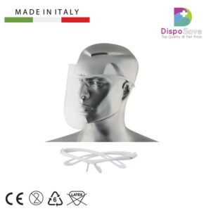 Visor-II Przyłbica ochronna z białą oprawką + 12 folii