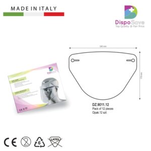 Visor-II Folie antystatyczne do przyłbicy ochronnej 250 m poliwęglanowe (opak.12 szt.)